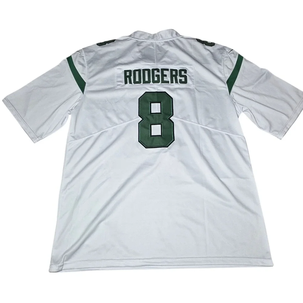 New York Jets‎ Nike Size XXL #8 Aaron Rodgers Jersey Away White B29